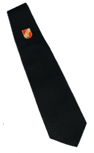 Krawatte mit gesticktem Korpsabzeichen